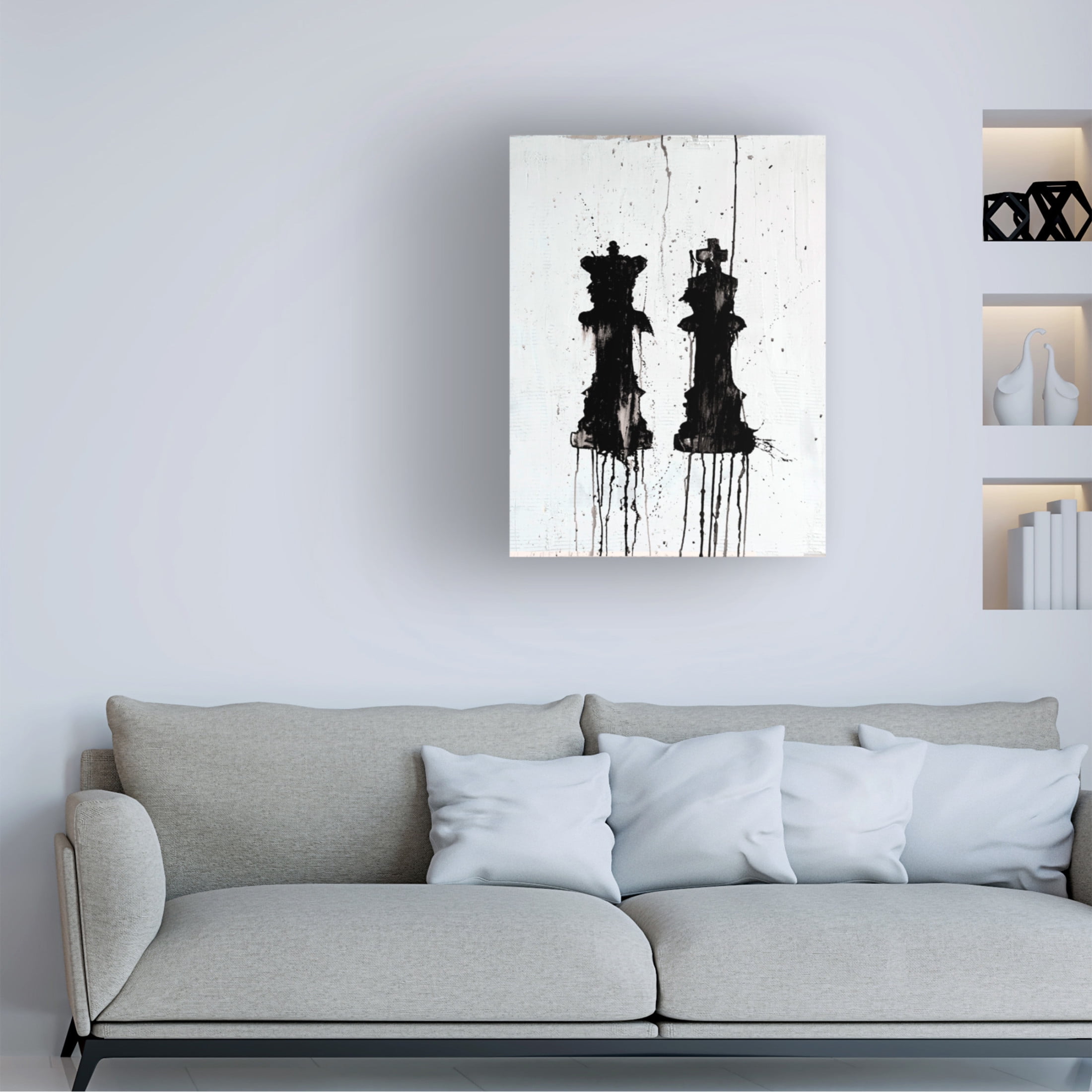 Trademark Fine Art Kent Youngstrom  Chess Pieces V Canvas Wall Art