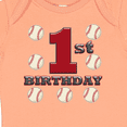 thumbnail image 4 of Inktastic First Birthday Baseball Boys Baby Bodysuit, 4 of 5