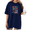 2-Navy Blue, variant on Cozymy Ladies Minimalist Text Print T-Shirt Bold Slogan Graphic Tee Round Neck Short Sleeve Versatile Casual Shirt for Daily Wear