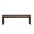 thumbnail image 1 of Benzara Mahogany Wood Fiji Bench, Light Brown, 1 of 1