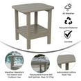 thumbnail image 5 of Taylor & Logan All-Weather Adirondack Style Patio Side Table Gray, 5 of 5