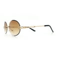thumbnail image 6 of Mens Luxury Rimless Oval Rich Gangster Metal Rim Sunglasses Gold - Brown, 6 of 8