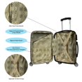 thumbnail image 3 of Luggage World Traveler Butterfly de policarbonato de 28 pulgadas, 3 of 4