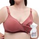thumbnail image 1 of Momcozy sujetador de lactancia manos libres HF010 Dusty Rose, 1 of 9