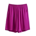 thumbnail image 2 of CQONEPT Oversize Shorts for Women Ice Silk Quick Dry Stretch Shorts Summer Workout Athletic Gym Pants with Pockets Hot Pink 5XL, 2 of 5