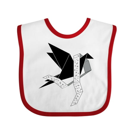 

Inktastic Origami Black Bird Math and Statistics Awareness Gift Baby Boy or Baby Girl Bib