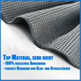 thumbnail image 3 of Chiffons de Verre en Microfibre de Carbone Premium pour Le Nettoyage Professionnel des vitres/miroirs/- Chiffon de Polissage avec Une Combinaison de Fibres Incroyablement Blue and Grey 4040cm,Versaill esquí esquí Gafas de esquí, 3 of 5
