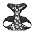 thumbnail image 4 of Kdxio Daisies Flowers Print No Pull Dog Harness Adjustable Reflective Oxford Easy Control Medium Large Dog Harness for Training and Everyday-Large, 4 of 8