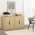 thumbnail image 2 of Rivington Buffet Moderne de 60 Pouces en Chêne Naturel (4 Tablettes), 2 of 9