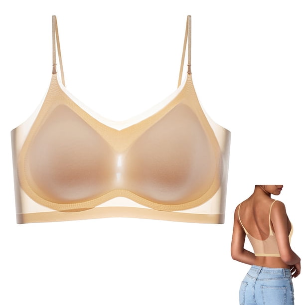 WILLBEST Brasier Push Up Mujer Sujetador Deportivo Para Mujer, Cómodo, Sexy, Ultrafino, De Seda, Con Espalda Hermosa, Sin Costuras Y Antiflacidez