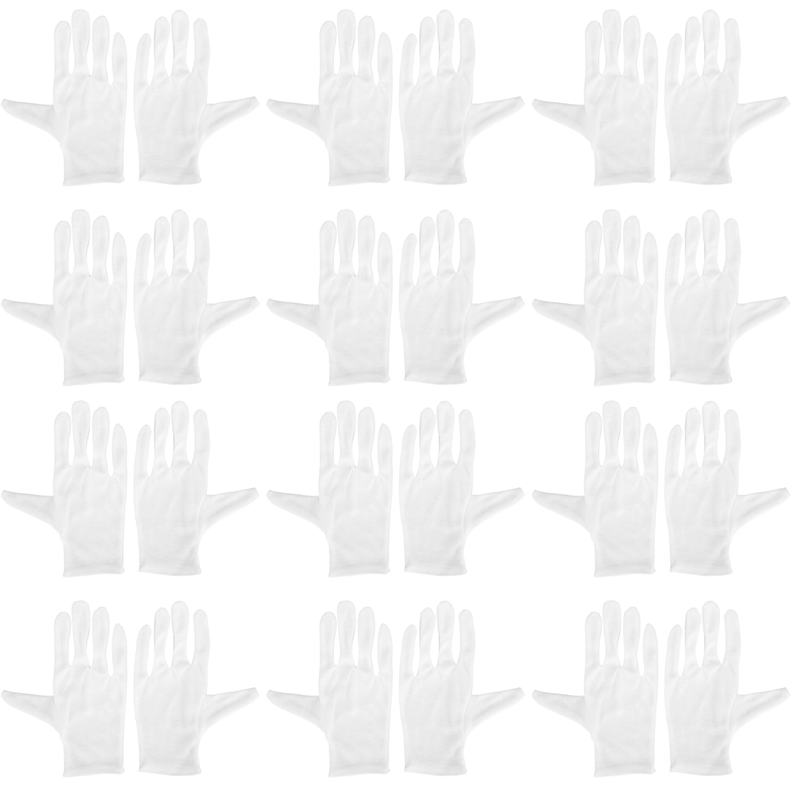 Cotton Gloves, Work Gloves 12 Pairs  For Keeping Hands Dry