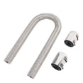 thumbnail image 1 of Kit de Tuyau de Radiateur Flexible en Acier Inoxydable avec Pinces à Billette Tuyau d'Eau de Refroidissement Polyvalent pour Compartiment Moteur, 1 of 7
