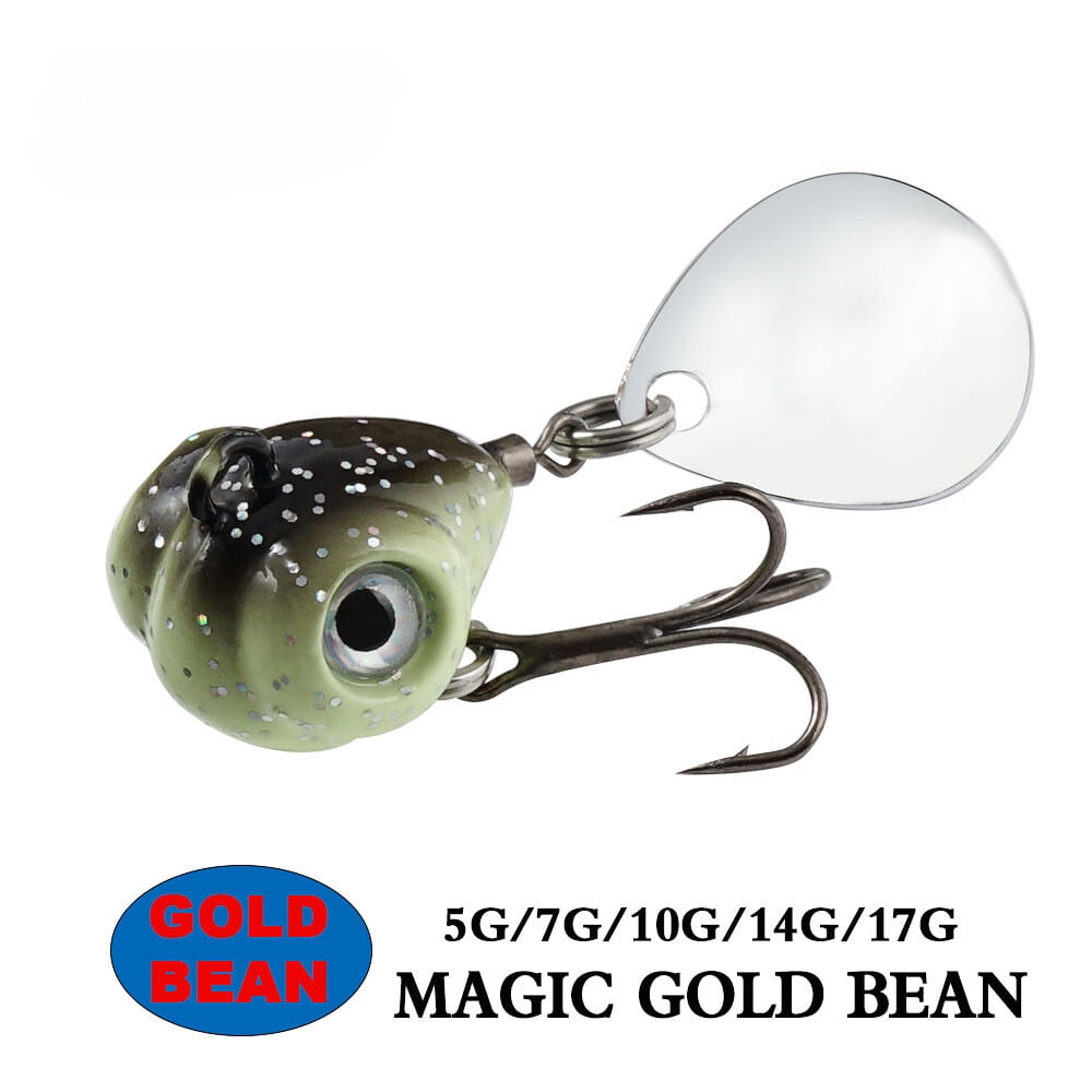 6 Pack New Rotating Metal VIB Vibration Bait Spinner Spoon Fishing Lures