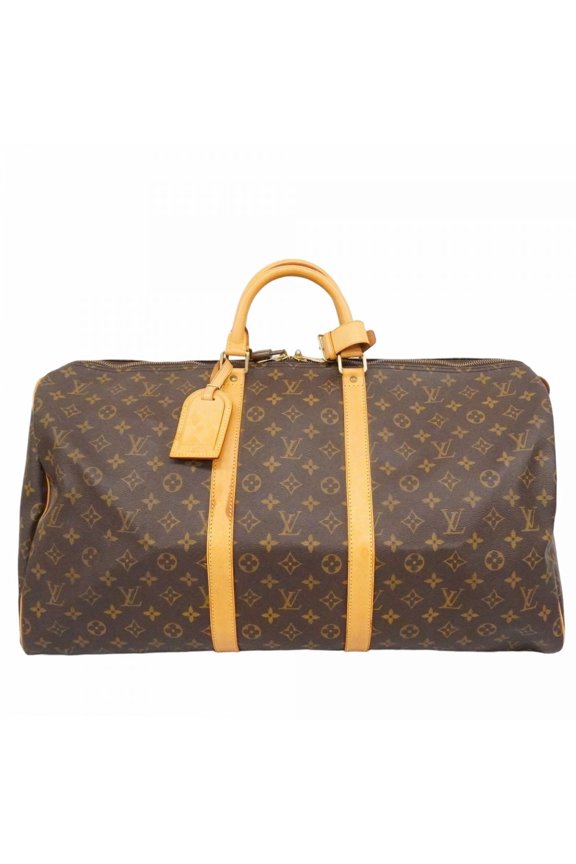Pre-Owned Louis Vuitton Bags - Boston Monogram Keepall 55 M41424 Brown Men's & Women's