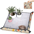 thumbnail image 2 of Repotting Mat for Plant Transplanting and Mess Control 39.4"x39.4" Waterproof Potting Foldable Indoor Portable Potting Mat Garden Mat Gardening Gifts for Plant Lovers,Doodle Pattern, 2 of 7