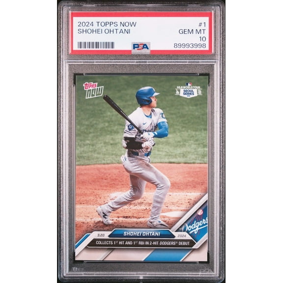 Graded 2024 Topps Now Shohei Ohtani #1 Baseball Card PSA 10 Gem Mint