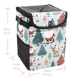 thumbnail image 5 of Christmas Foldable Car Garbage Can with Lid, Leak-proof Mini Trash Can, Hanging Storage Bag - Trash Can for Car, 5 of 6
