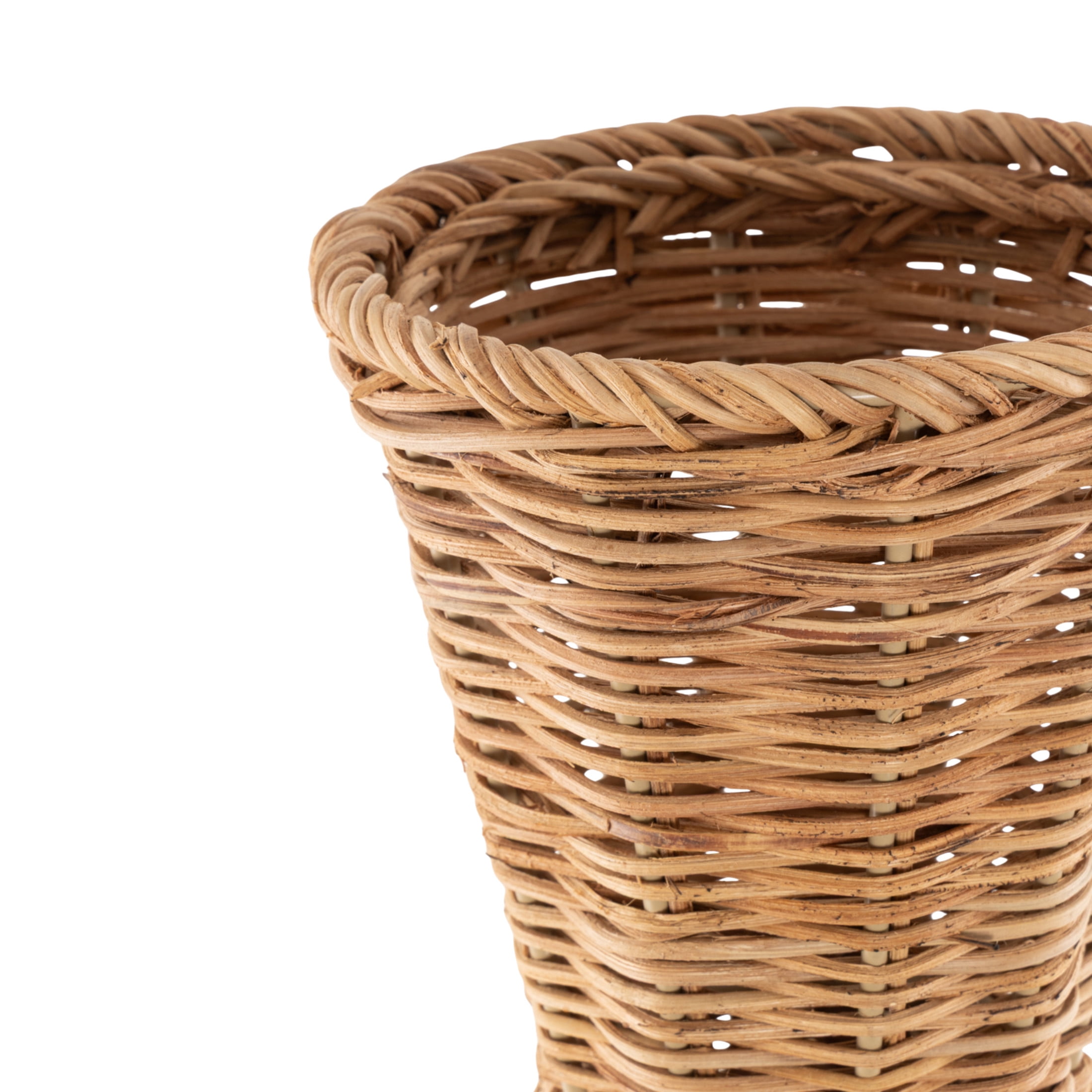 DecMode 36" Handmade Wrapped Brown Seagrass Vase
