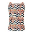 thumbnail image 4 of Zedker Women Plus Size Tank Top Casual Summer Loose Fit Sleeveless Shirts Crewneck Tunic Tees Multicolor Plus L, 4 of 5