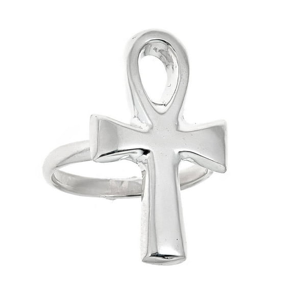 Better Jewelry Egyptian Ankh Cross .925 Solid Sterling Silver Ring (5.5 grams)