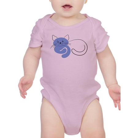 

Very Peri Lineart Cat Bodysuit Infant -Image by Shutterstock Newborn
