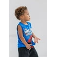 thumbnail image 4 of Marvel Avengers Spider-Man Little Boys T-Shirt French Terry Tank Top and Shorts 3 Piece Outfit Set Toddler to Big Kid, 4 of 5