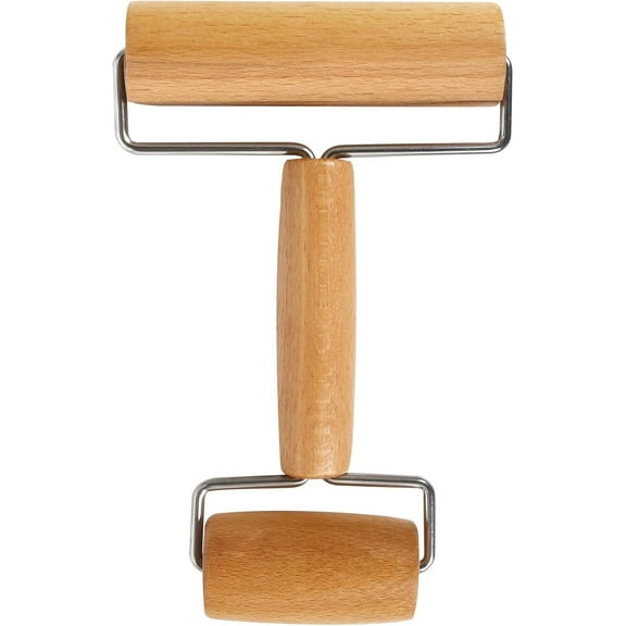 Siloon 5D Rhinestone Painting Tools Wooden Roller, Clay Roller, 2 in 1 Design Wooden Rollers for Diamond Picture Rhinestone Embroidery, Craft Ceramic & Pottery Clay Tools