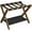 Walnut Brown, variant on Luggage Rack, Folding Suitcase Stand with Storage Shelf, for Guest Room, Hotel, Bedroom, Heavy-Duty, Holds up to 131 lb, Classic Black URLR007B01
