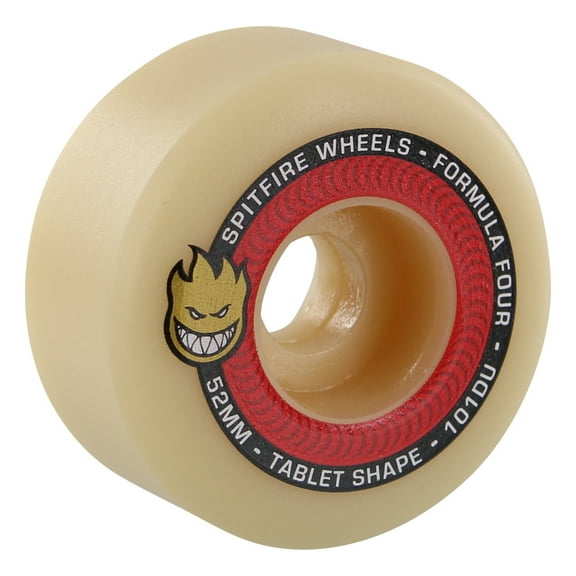 Spitfire F4 Tablet Skateboard Wheels 101a 52mm Natural/Red