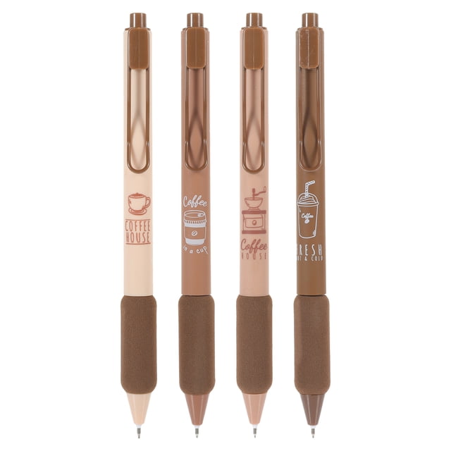 WORGEOUS 4 Uds. Bolígrafo tipo prensa, bolígrafo de Gel, bolígrafo de tinta decorativo, bolígrafo de escritura para estudiantes, bolígrafo de Gel para niños, recuerdo de fiesta
