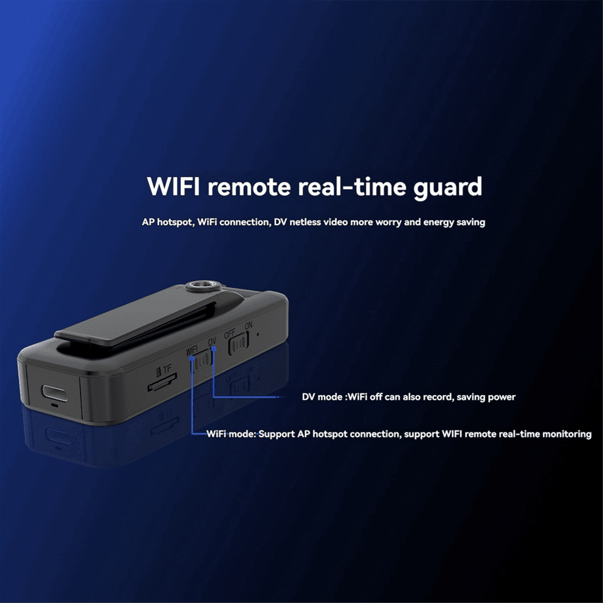 WIFI Portable Recorder HD Recorder Portable Law Enforcement Camera Back Clip Sports Camera Handheld Video Recorder