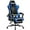 Blue, variant on WYDK Gaming Chair, Video Game Chair with Footrest and Massage Lumbar Support, Ergonomic Computer Chair Height Adjustable with Swivel Seat and Headrest (Blue)