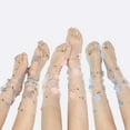 thumbnail image 2 of Dalrosia Women Girls Lace Socks Sheer Loose Socks Decorated Mesh Tulle Socks Transparent See Through Lace Slouch Socks, 2 of 6