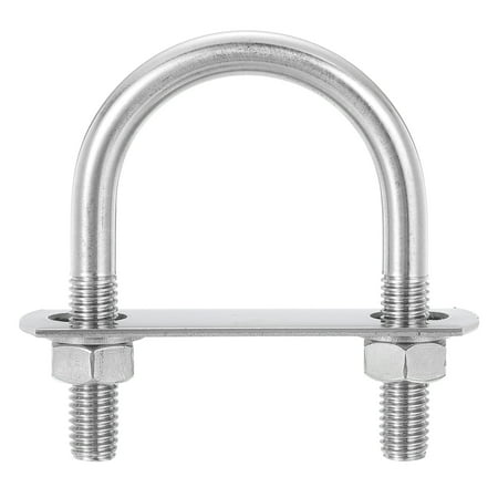 

Round U-Bolts 4 Sets 48mm(1.89 ) Inner Width 82mm Length M10 304 Stainless Steel U Clamp Bolt with Nuts and Plates