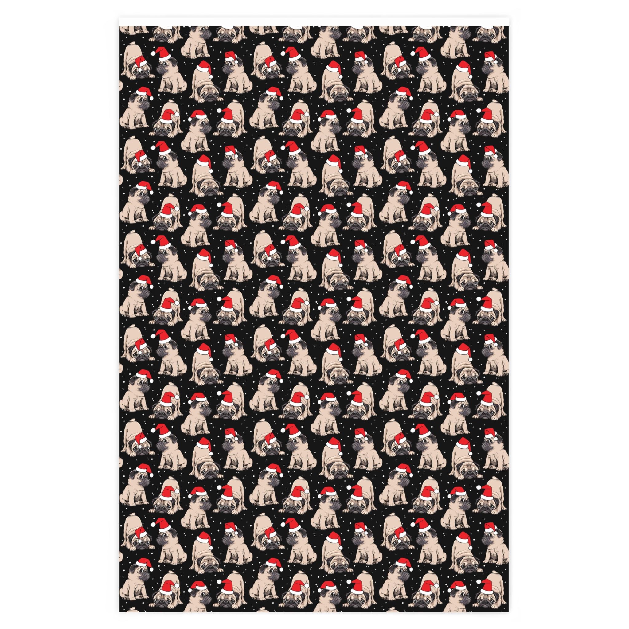 Premium AI Image  Birthday gift packing box pug wrapping paper