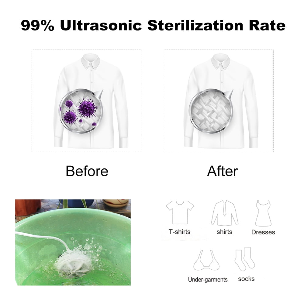 Amerteer Travel Home Business Trip Portable Washing Machine 1 kg Laundry Quantity Mini Rotating Washer with USB Cable