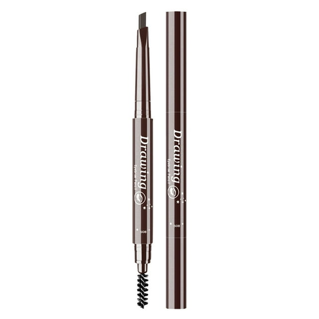 DHARMONAL 7 Color Double Headed Triangle Eyebrow Pencil One Word Eyebrow Beginner 4 Points Eyebrow Pens Brow Brushes for Eyebrows Brow Pencil Makeup Stencils for Eyebrows Peel off Brow Tint