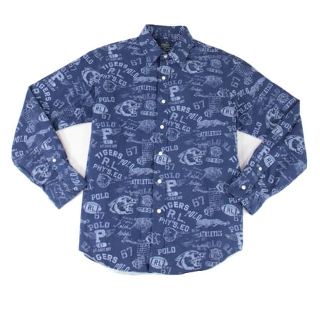 Ralph Lauren Men's Classic Fit Oxford Shirt Blue Size 2 Extra Large