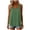 Green, variant on Babysbule Women's Lace Shoulder Strap Scoop Neck Tank Top, Solid Color Flowy Sleeveless Blouse, 100% Polyester Casual Shirt for Summer Daily and Party Wear