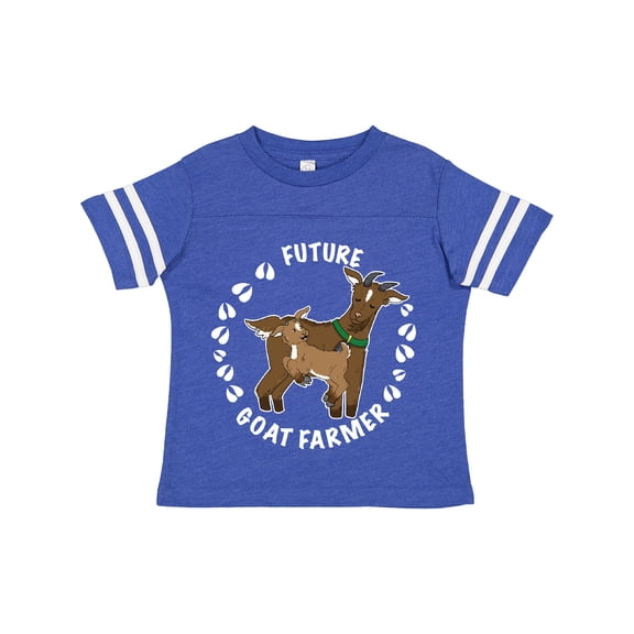 Inktastic Future Goat Farmer with Cute Goats and Hoof Prints Boys or Girls Toddler T-Shirt