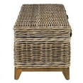 thumbnail image 3 of East at Main Kai 47 Coastal Contemporary Farmhouse Natural Brown Woven Rattan Wicker Storage Trunk Coffee Table, 3 of 5