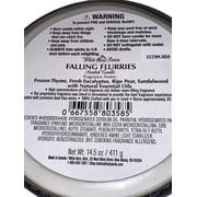 Bath and Body Works - Falling Flurries White Barn Scented Candle W/ Essentail Oils (14.5 Oz / 411 G)