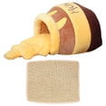 thumbnail image 1 of Methold Honey Pot Puppy Cat Nest Bed Bed Sleep Cave Cozy Cushion Washable Cave Type2 NO2, 1 of 1