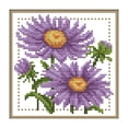 thumbnail image 2 of Cuadros Decorativos Septiembre flor punto de cruz parcial 11CT algodón DIY contado bordado (H431) Tmvgtek embutido en tela, 2 of 9