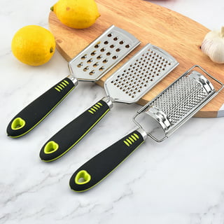 Twine Acacia Wood Handled Cheese Grater - Stainless Steel Grater & Citrus  Zester 