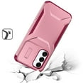 thumbnail image 2 of For Samsung s25 Plus/s24 Plus Ultimate U Design Hybrid with Camera Window Covering - Pink+Burgundy, 2 of 4