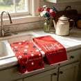 thumbnail image 3 of EGNMCR 2PC Independence Day Themed Kitchen Dishes Towels/Hand Towels Highly Absorbent Patriotic Decorative Dishes Towels For Home Suitable For Cooking And Baking Polyester fiber towels, 3 of 5