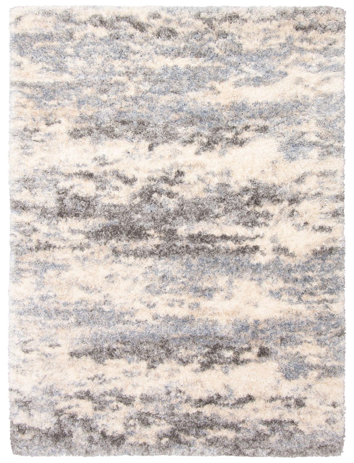 ECARPET Abstract Frieze Area Rug, Fluffy Carpet for Bedroom, Ultra Soft & Plush Larissa Collection