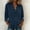 *Navy, variant on ClodeEU Women's Ruffle Collar Long Sleeve Linen Blend Shirt,Solid Color Casual Blouse Gray,Womens Plus S