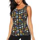thumbnail image 1 of Balery Teeth Camiseta sin mangas estampada ligera para mujer, tops de entrenamiento sin mangas, camisetas de yoga transpirables de secado rápido.-Medium, 1 of 7